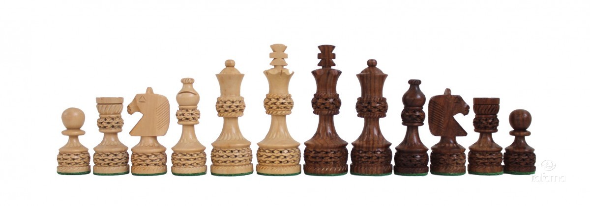 Hand carved chess pieces - 'Classic'