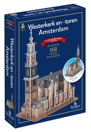 Westerkerk en -toren Amsterdam 3D puzzel