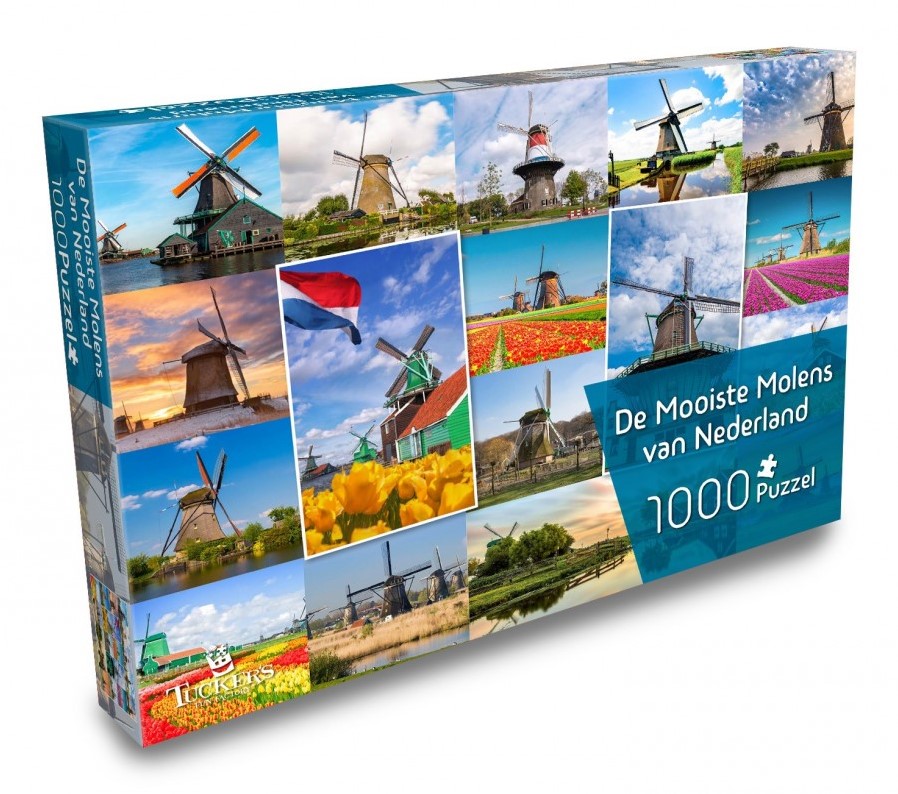 The most beautiful mills of the Netherlands - 1000 pieces