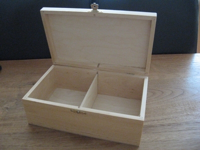 Wooden box for chess pieces