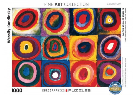Eurographics Colour Study of Squares - Wassily Kandinsky 1000 stukjes