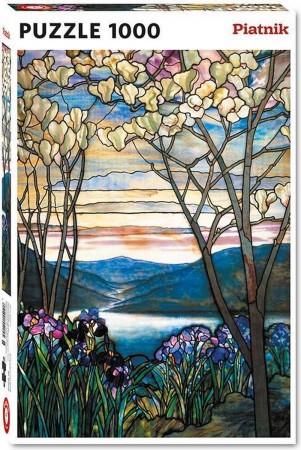 Piatnik Magnolias and Irises - Louis Comfort Tiffany 1000 stukjes