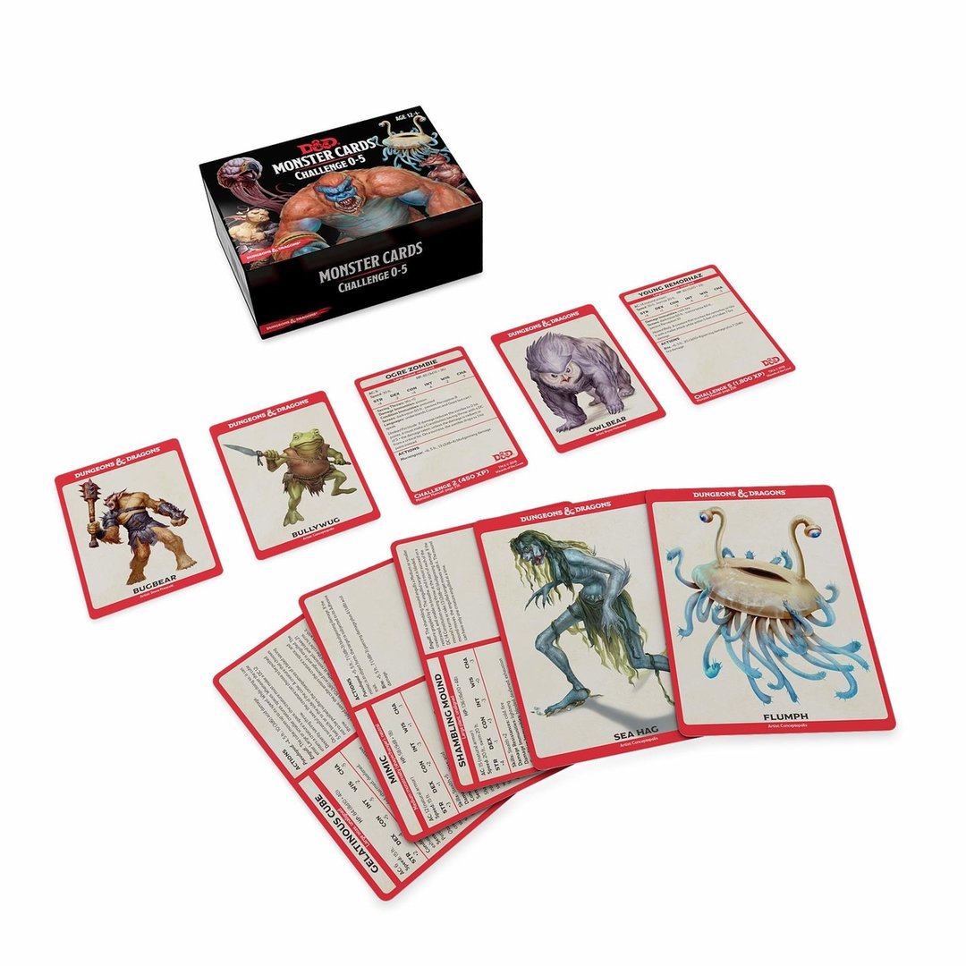 D&D Monster Cards: Callenge 0-5