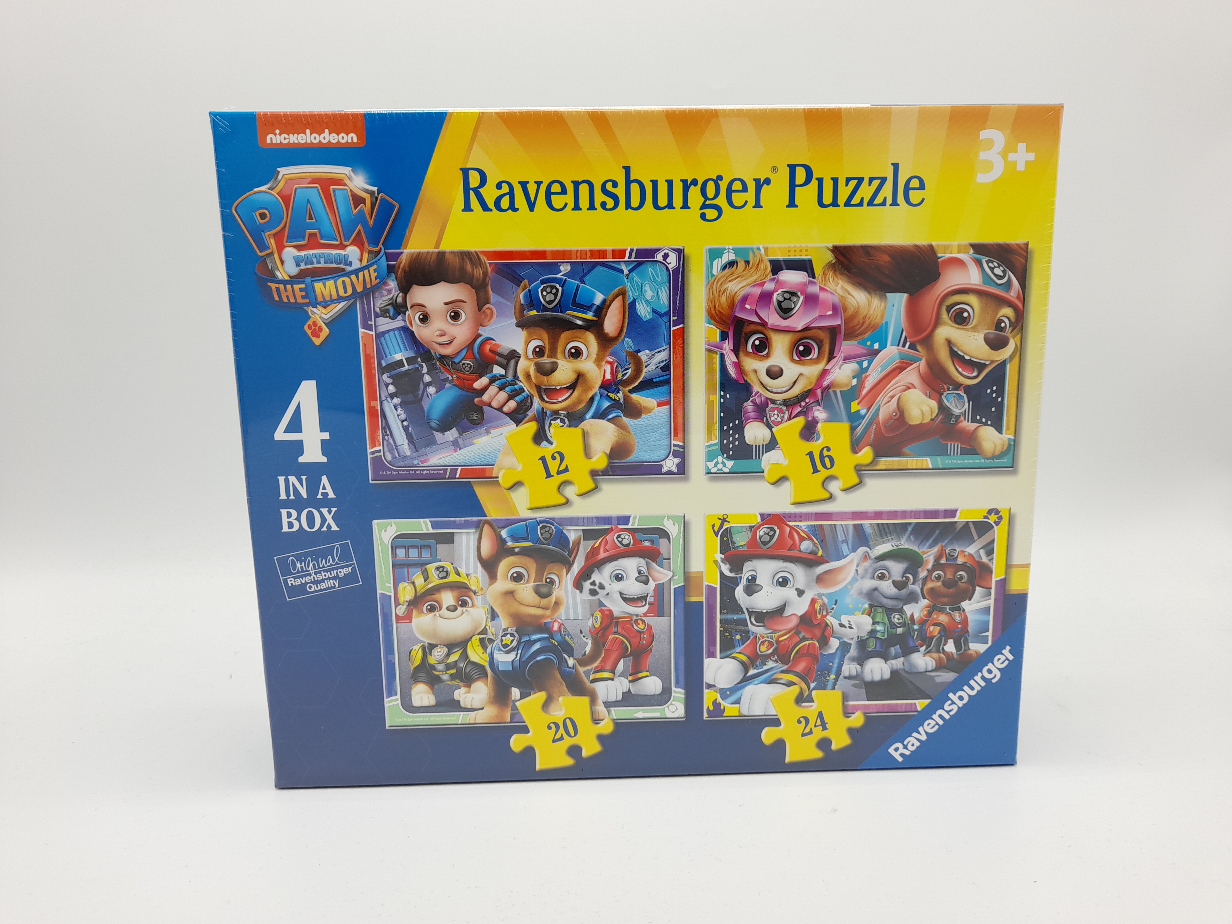 zich zorgen maken Maria Meetbaar Paw Patrol the Movie 4 puzzels in 1 doos - Schaak en Gowinkel het Paard -  Spellen en Puzzels sinds 1987