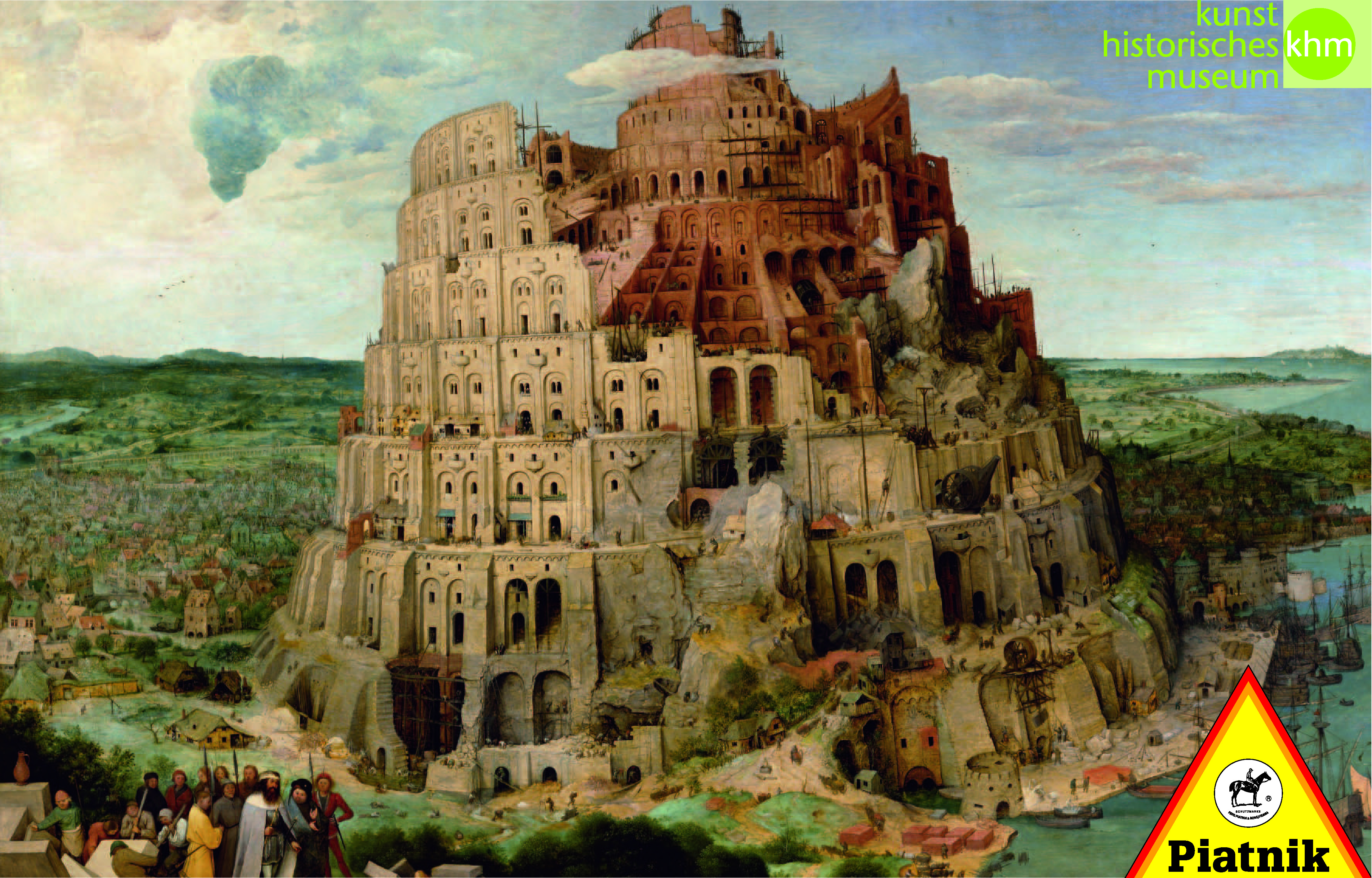 Puzzel Toren van Babel, Brueghel 1000 stukjes Piatnik
