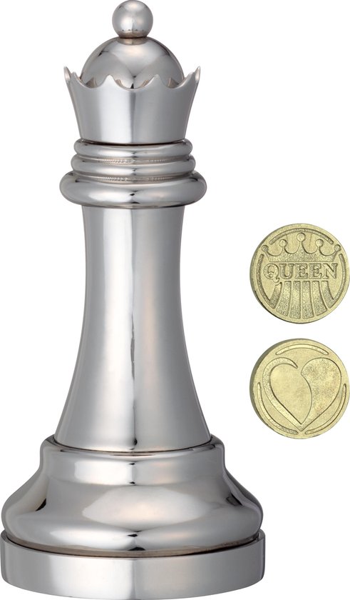 Cast Chess Queen - Silver