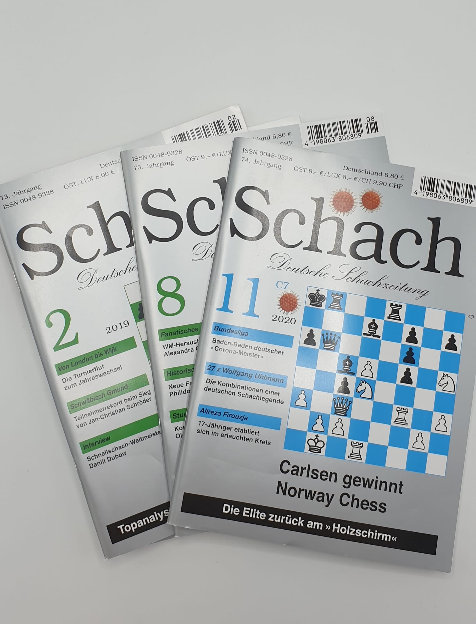 Selectie Oude Schach Magazines 3 stuks