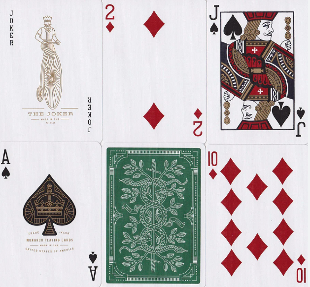 Theory 11 - Monarchs Playing cards (Green)