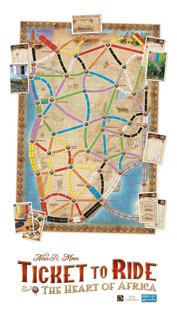 Ticket to Ride Map Collection Volume 3 - The Heart of Africa