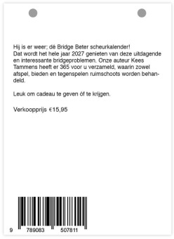 Bridge scheurkalender 2027
