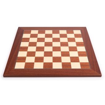 Chess board mahogany with black detail 