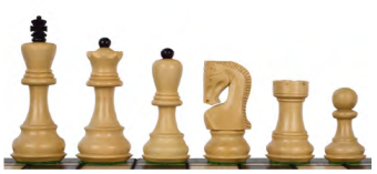 Schaakstukken 'Zagreb' KH 90 mm