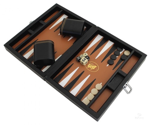 Backgammon leatherette magnetisch - Italfama