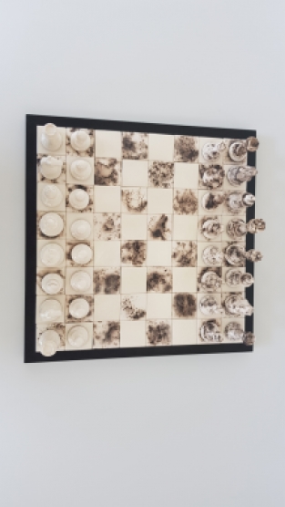 Ceramic 'Raku' Chess set