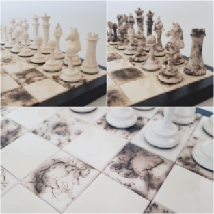 Ceramic 'Raku' Chess set