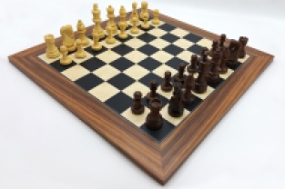 Santos Palisander 4,5cm with elegant chesspieces from Ulbrich