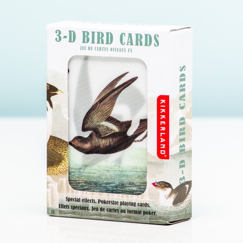 3D Bird Playing Cards