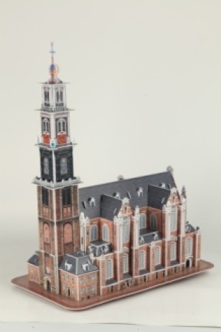 Westerkerk en -toren Amsterdam 3D puzzel