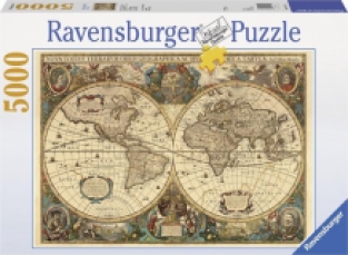Ravensburger Puzzel Antieke Wereldkaart 5000 Stukjes