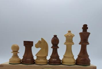 Classic chess men Staunton 6 - Black or Brown