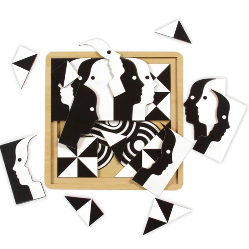 Jonathan Adler Atlas Layered Wooden Jigsaw Puzzle Set