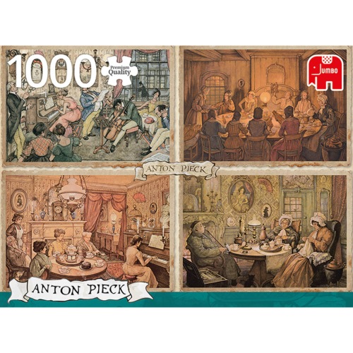 Anton Pieck Puzzel Vermaak in de Woonkamer 1000 stukjes