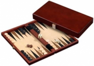 Backgammon dark brown, 28,5 cm
