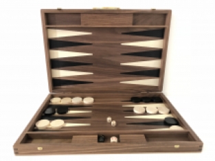 Backgammon, Wortelnotenhout, 46 x 32 x 5