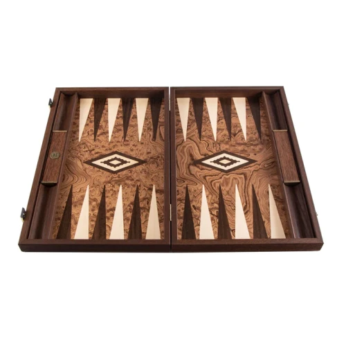 Backgammon Manopoulos - Walnut Burl