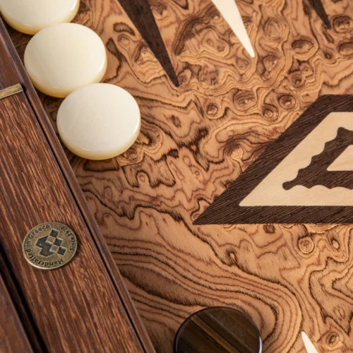 Backgammon Manopoulos - Walnut Burl