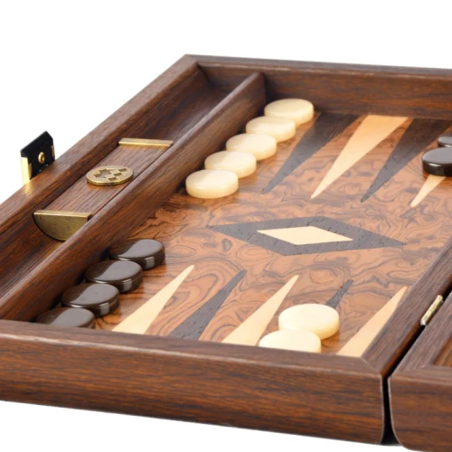 Backgammon Manopoulos - Walnut Burl