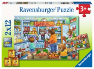 Puzzle shopping bears 3+