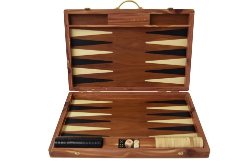 Backgammon,  Cederhout, 36 x 24 x 4