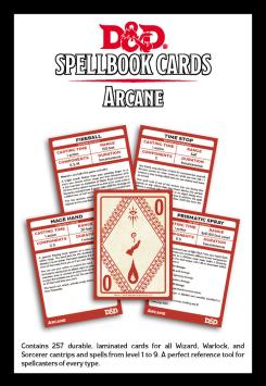 D&D Spellbook Cards - Arcane