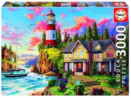 Educa Lighthouse near the ocean 3000 pieces