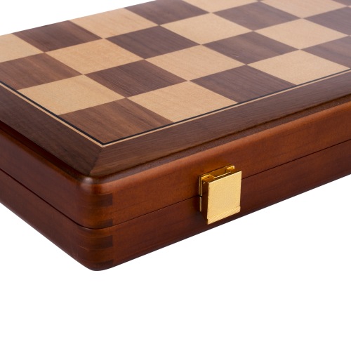 Magnetic Folding Chess Set, Walnut and Maple