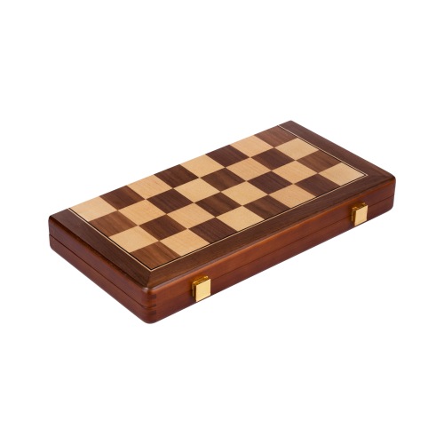 Magnetic Folding Chess Set, Walnut and Maple