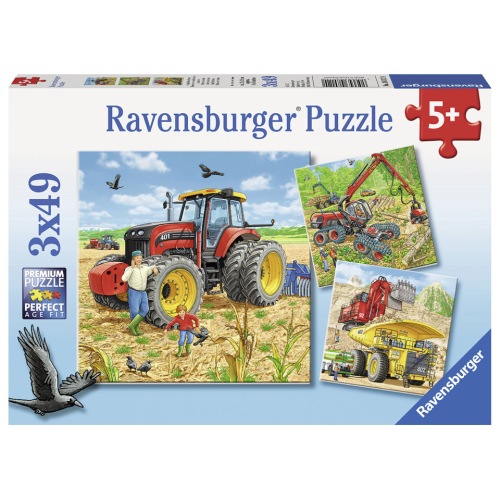 Puzzel grote machines 5+