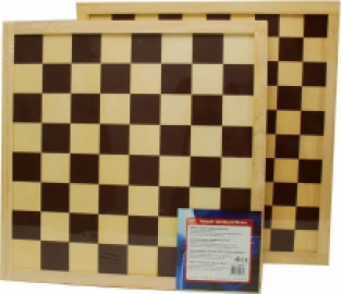 Eenvoudig schaak/dambord met beschermlijst