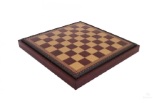 Salpa leather chess cassette - burgundy / gold