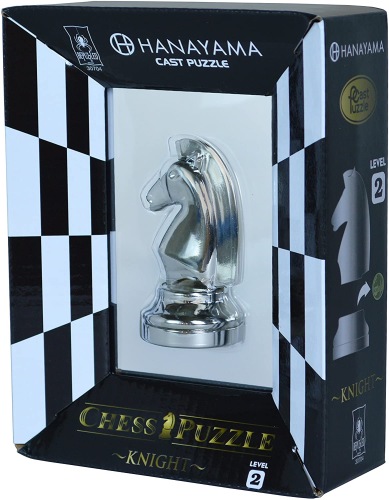 Cast Chess Knight - Silver