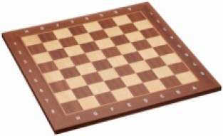 Londen Chess board fieldsize 55 mm (with coordinates)