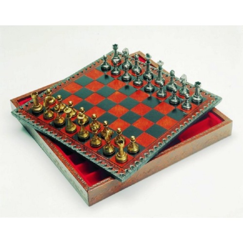 Metal chess pieces