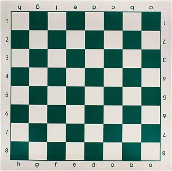 Rollable chessboard- Green vinyl 5,7cm