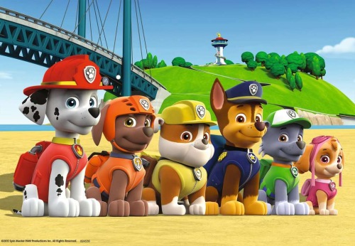 Paw Patrol puzzle 4+ brave dogs