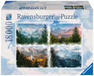 Ravensburger Kasteel in vier seizoenen - 18.000 stukjes