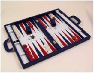Romagnoli Backgammon - Blue Dollar