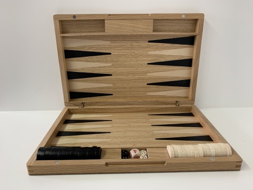 Backgammon, Rozenhout, 36 x 24 x 4