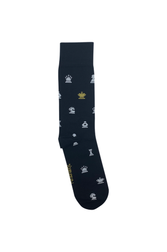 Chess socks - black/ white