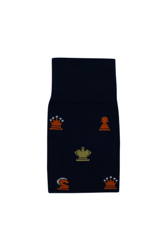 Chess socks - Blue